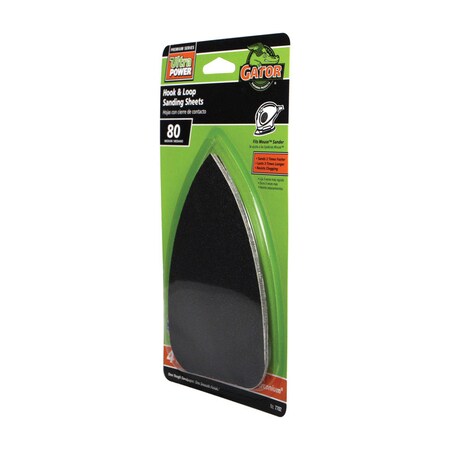 Gator Grit Mouse Sandpapr 80G Pk4 7702